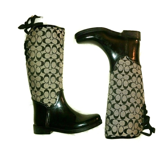 coach rain boots size 11