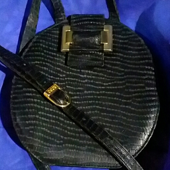 Vintage Rodo Black Python Skin Handbag - Picture 2 of 4