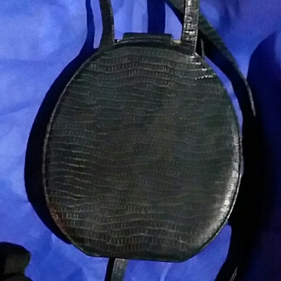 Vintage Rodo Black Python Skin Handbag - Picture 3 of 4