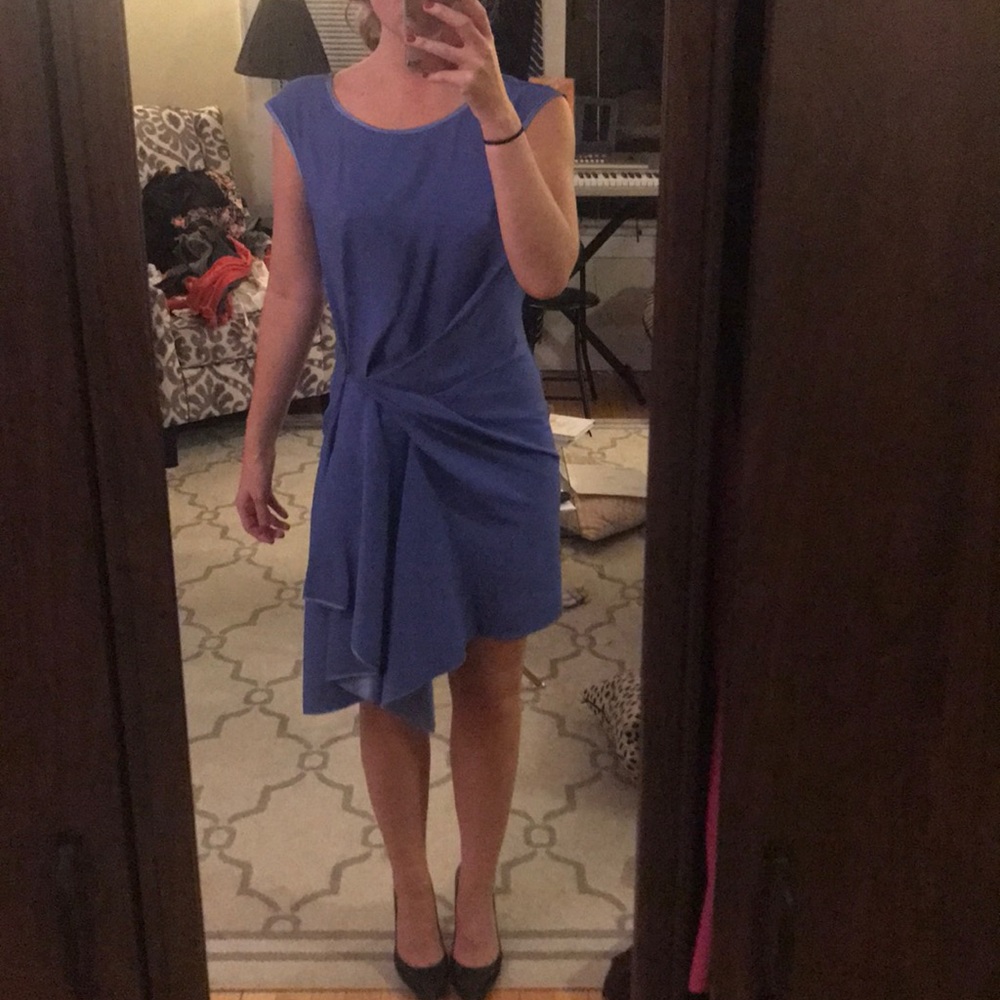 Blue evening dress