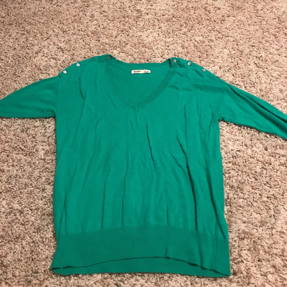 Old Navy green sweater
