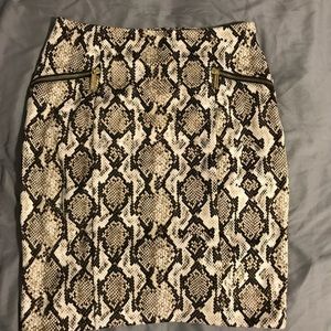 Michael Kors Snake Print Pencil Skirt