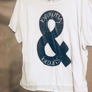 Beauty and Brains t-shirt