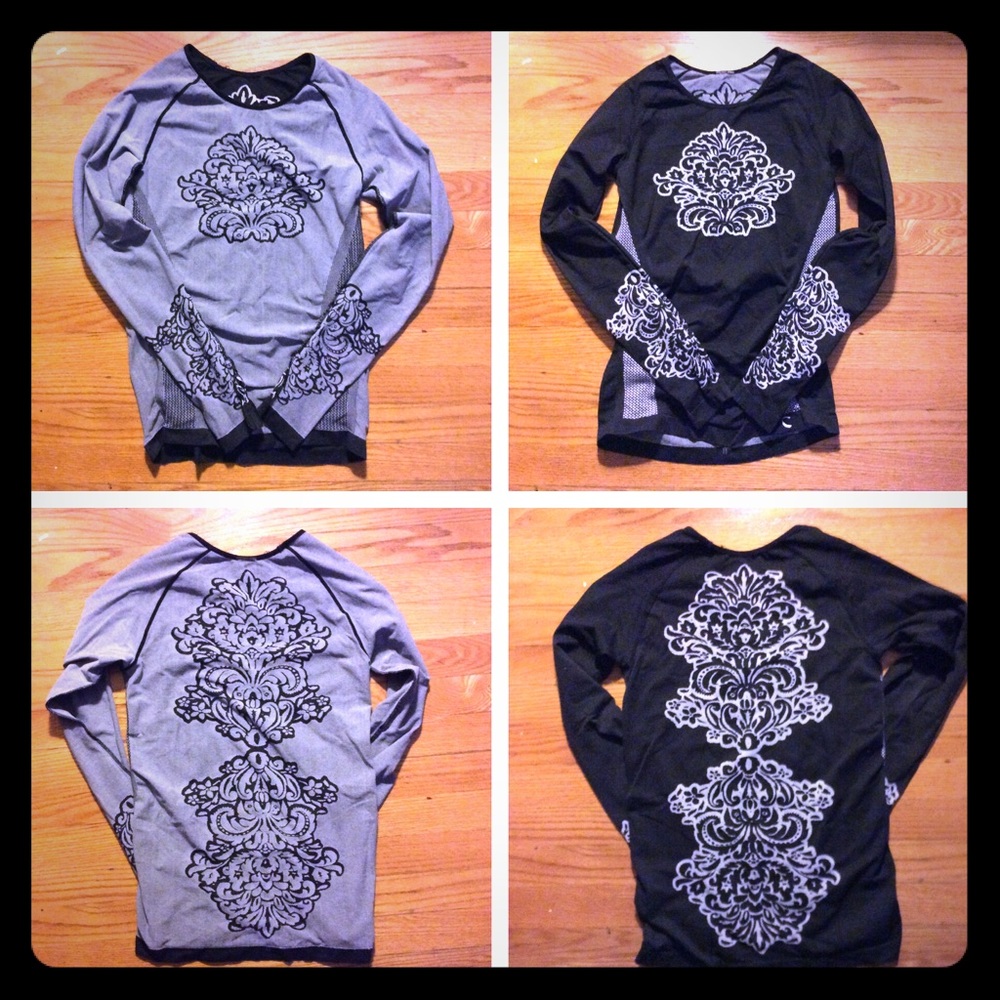 Reversible exercise long sleeve T shirt