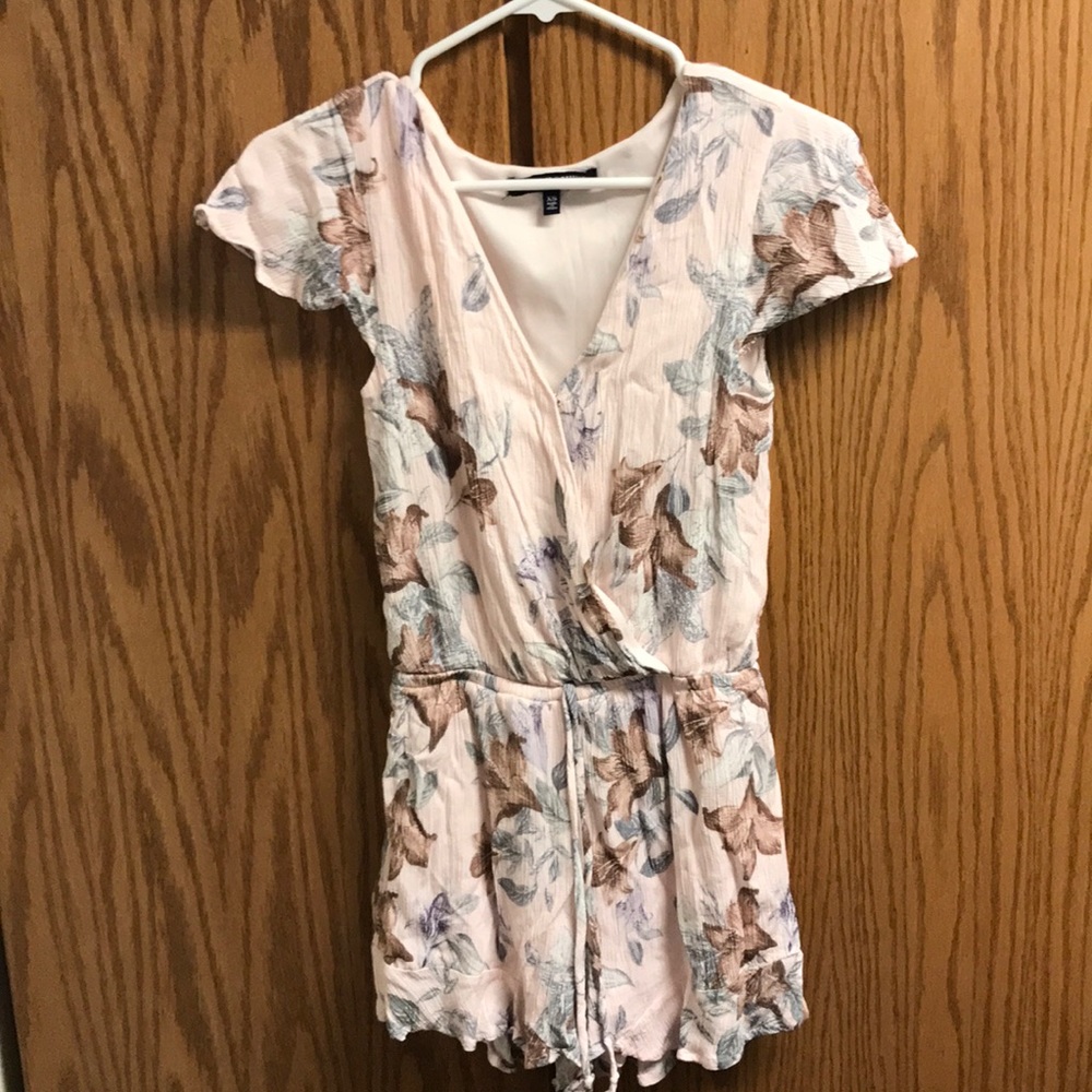 Pastel Pink Floral Romper
