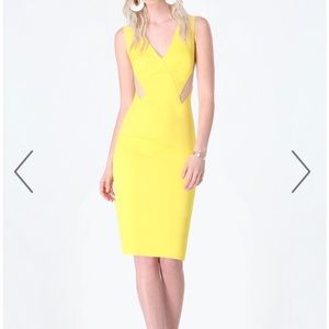 Bebe Yellow Party Dress