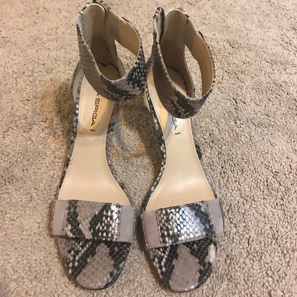 Via Spiga Heeled Sandals - snake print