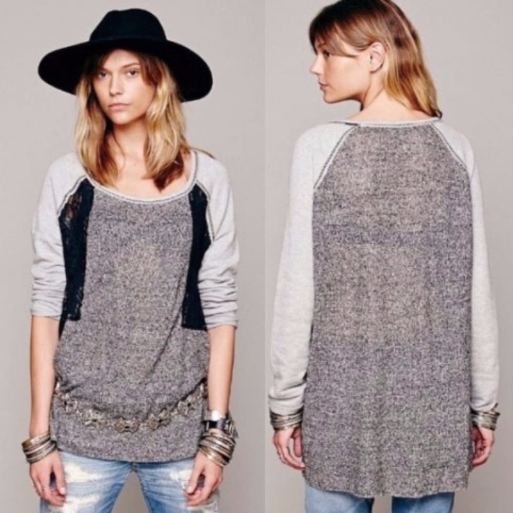 ⬇️  Oversized Sweatshirt Lace Insert