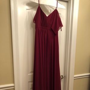 Women’s Lulu’s Merlot Colored Maxi Dress