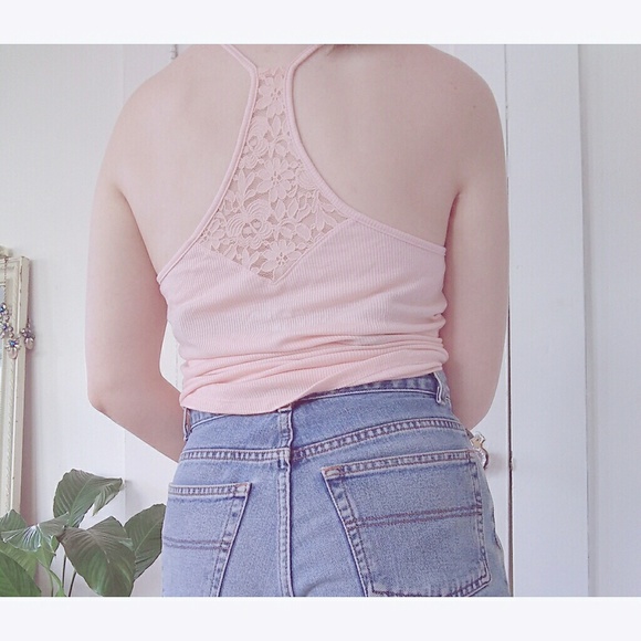 Soft Pink Ribbed Tank Top - Picture 3 of 6