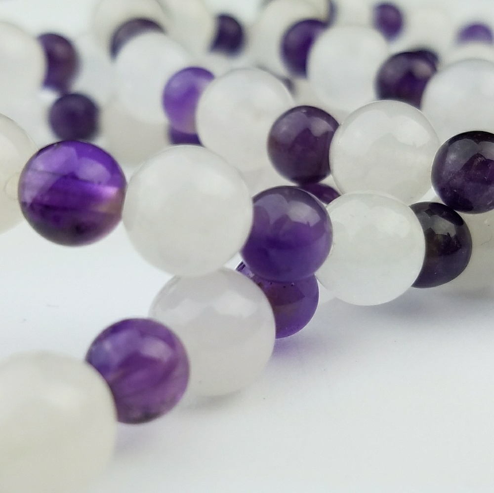 Amethyst & Moon Stone Bracelets - Picture 3 of 4