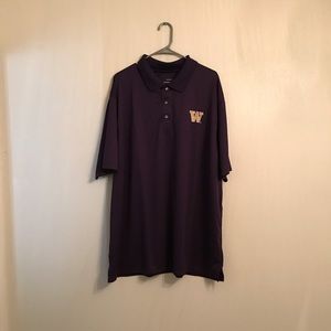 Majestic Section 101 Washington Huskies Polo 3XL