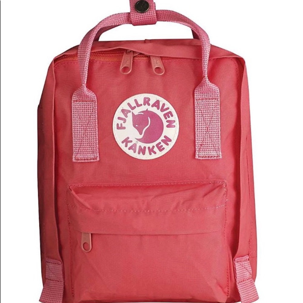 Fjallraven Kanken Mini Backpack in peach pink