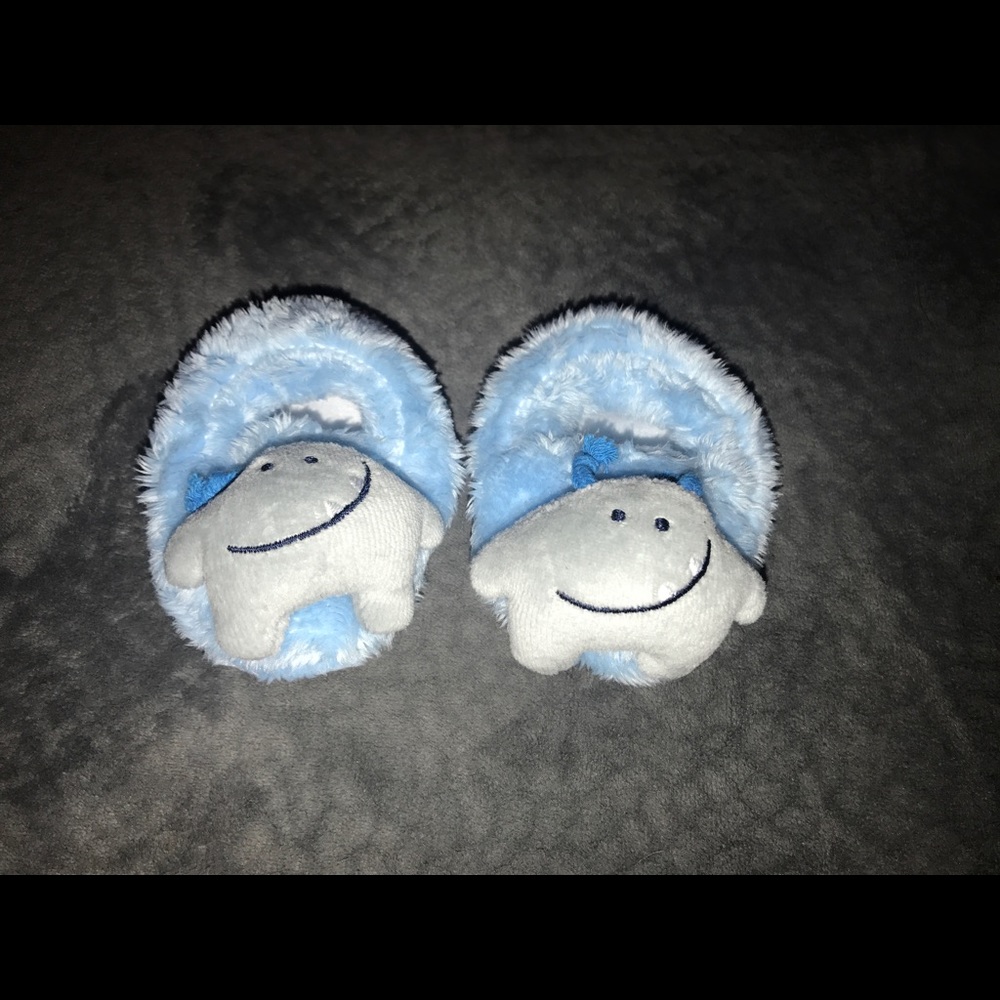 Baby slippers, baby blue