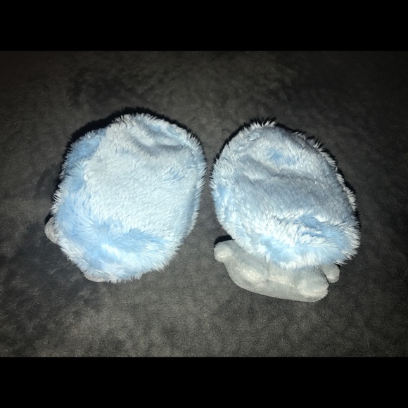 Baby slippers, baby blue - Picture 2 of 3