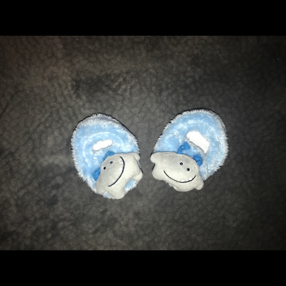 Baby slippers, baby blue - Picture 3 of 3