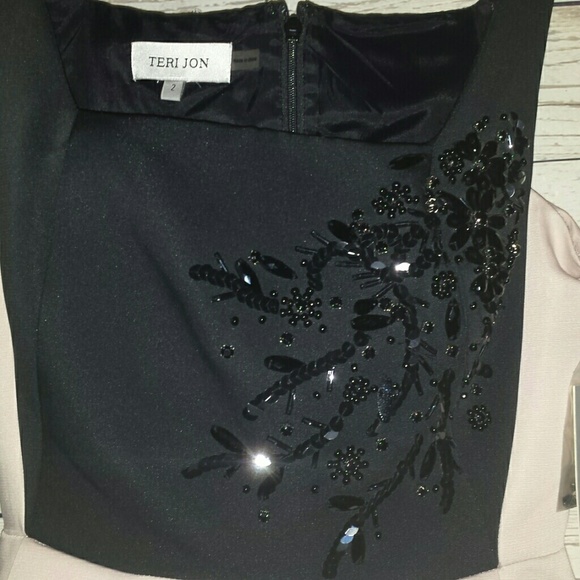 Teri Jon beaded cocktail dress sz 2 NWT - Picture 8 of 11