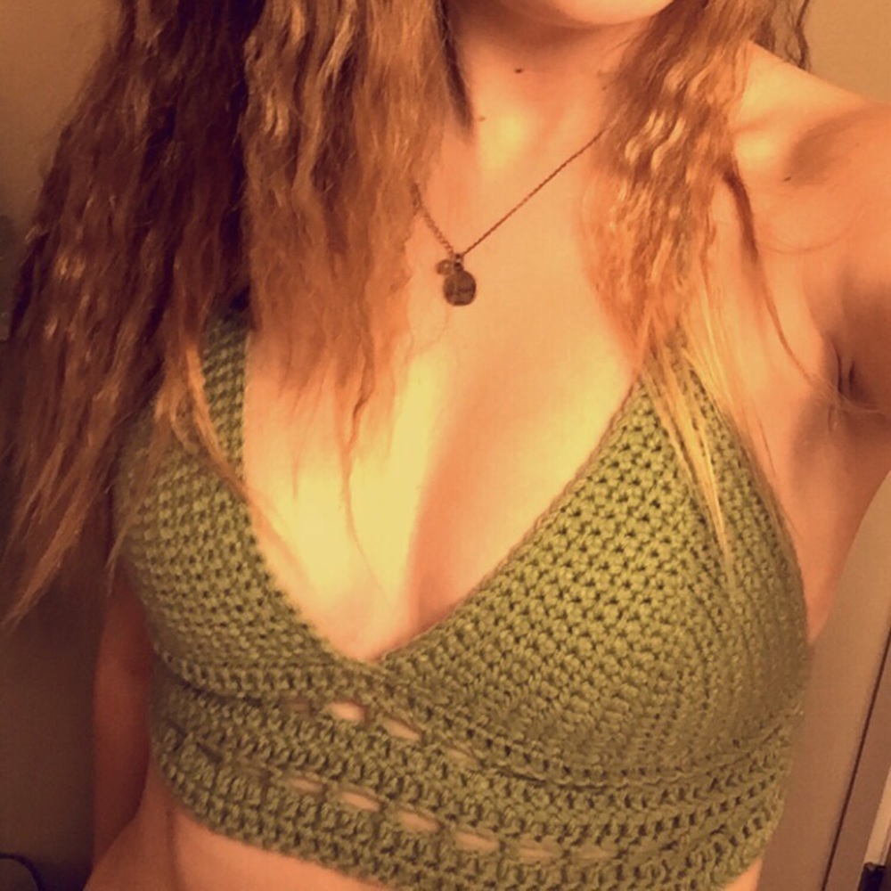 Handmade Green Bralette