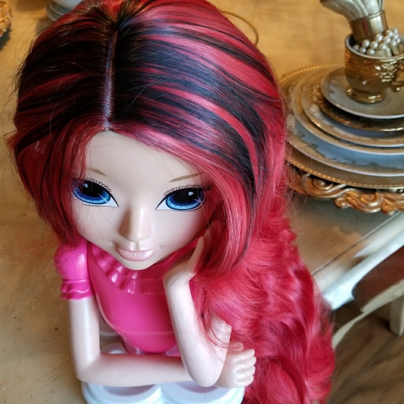 Ombre Black Red Wig main image 5