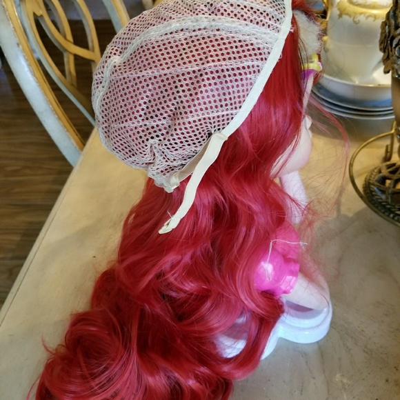 Ombre Black Red Wig