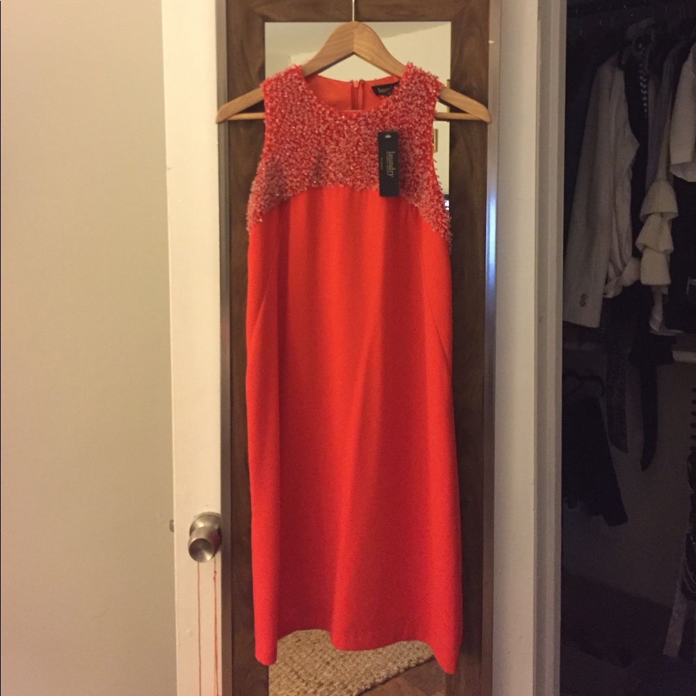 Laundry by Shelli Segal Beaded Shift Dress