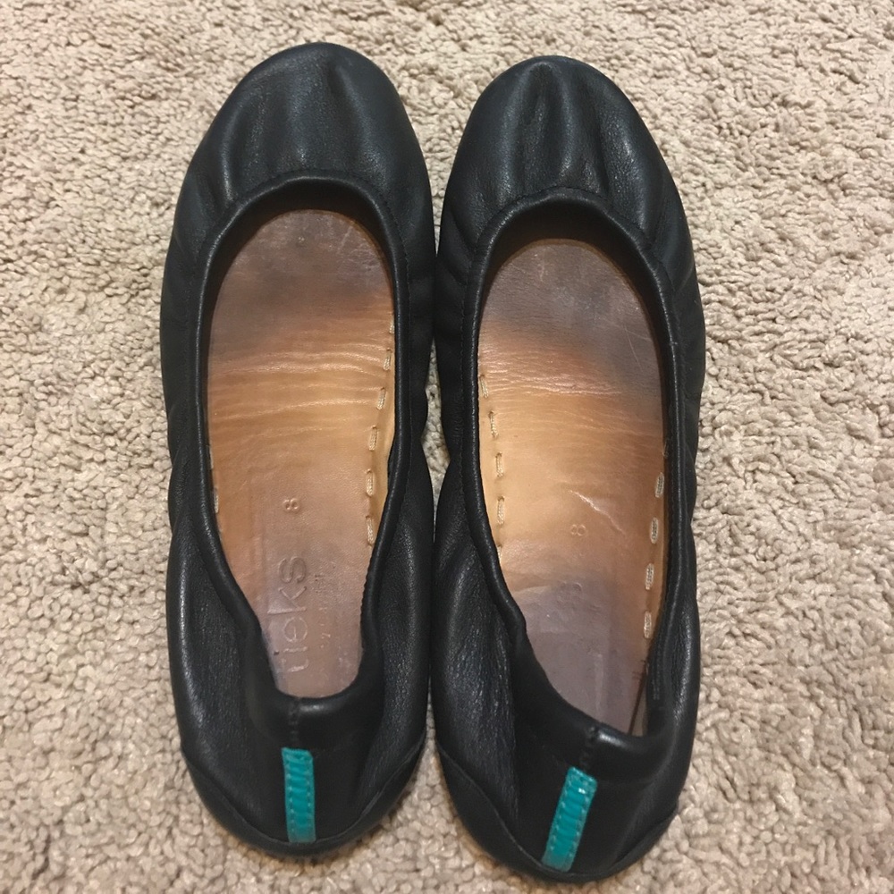 Old Black Leather Tieks
