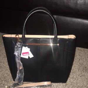 Black and Tan Purse by Top Shop