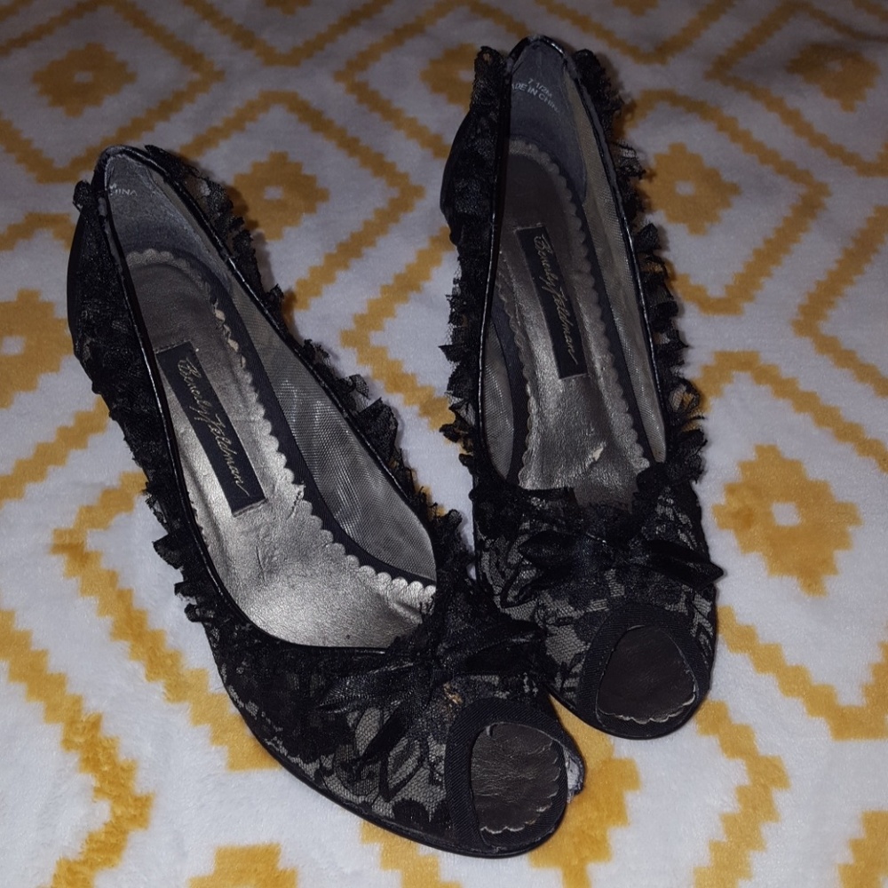 Beverly Fieldman lace heels