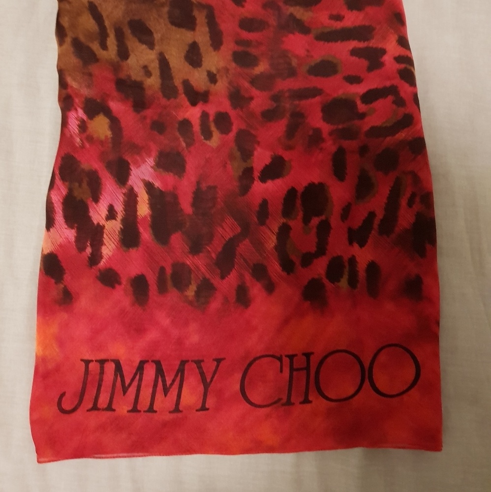 ✔💯% Authentic ✔ Jimmy Choo Authentic Silk Scarf