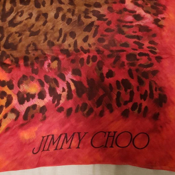 ✔💯% Authentic ✔ Jimmy Choo Authentic Silk Scarf - Picture 2 of 2