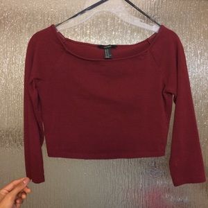 Forever 21 Long Sleeve Crop Top