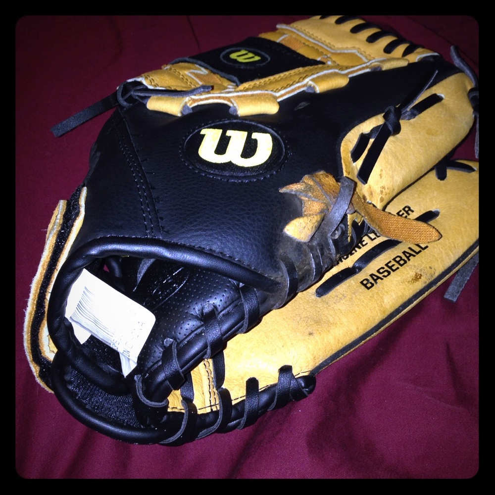 pair of wilson baseball gloves. Size 12