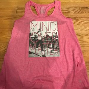 GRAPHIC RACERBACK TANK TOP