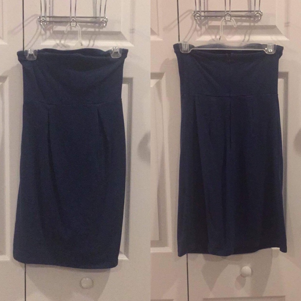 Old navy blue tube top strapless dress xs