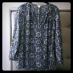 Long Sleeve Hatley Blouse-Never Worn
