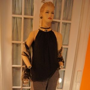 Milly Tank Jeweled Blouse Sheer