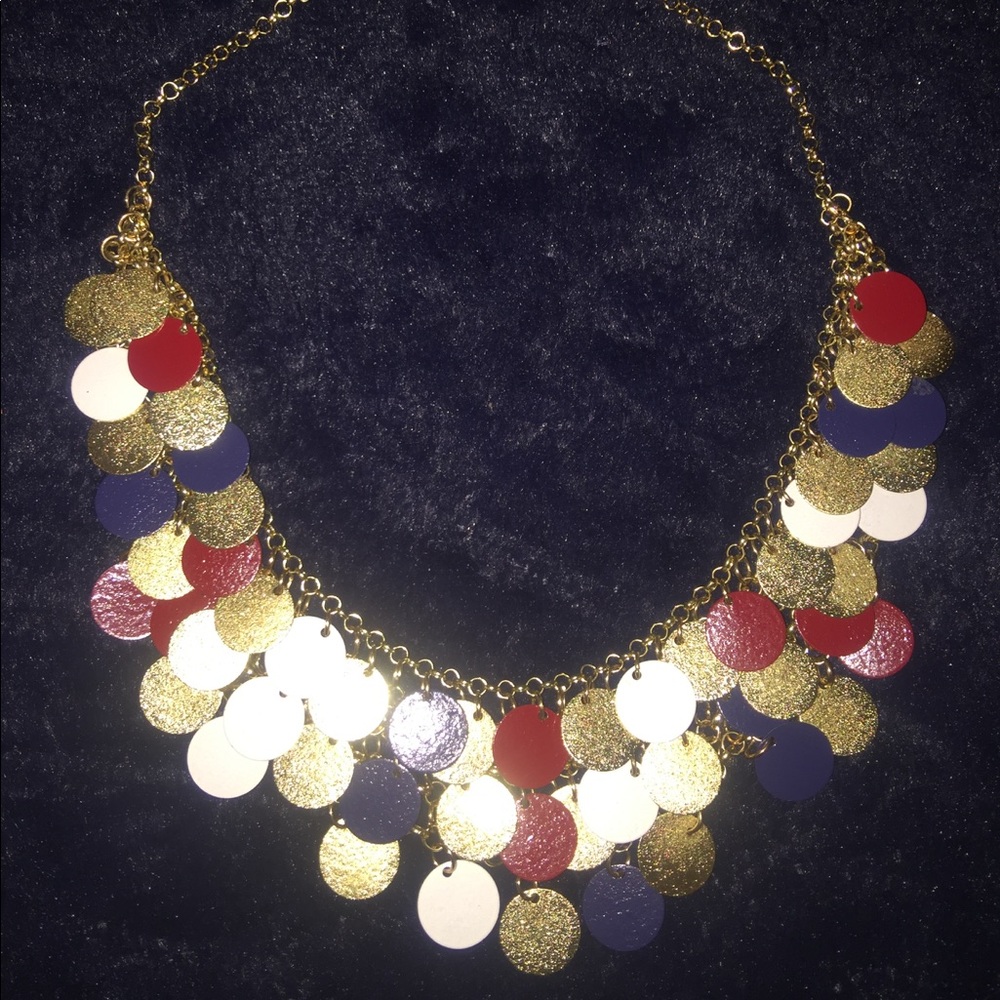 Multi Colored Disk Necklace - image 1