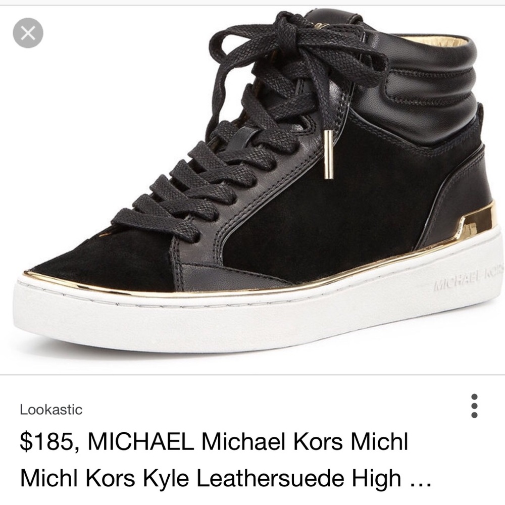 MK black tennis shoes