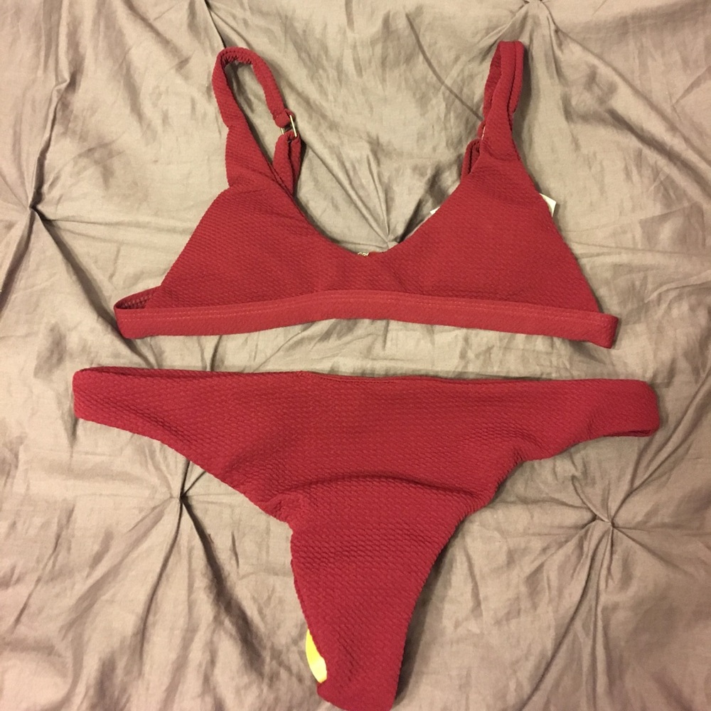 Maroon bikini -  never been worn!!