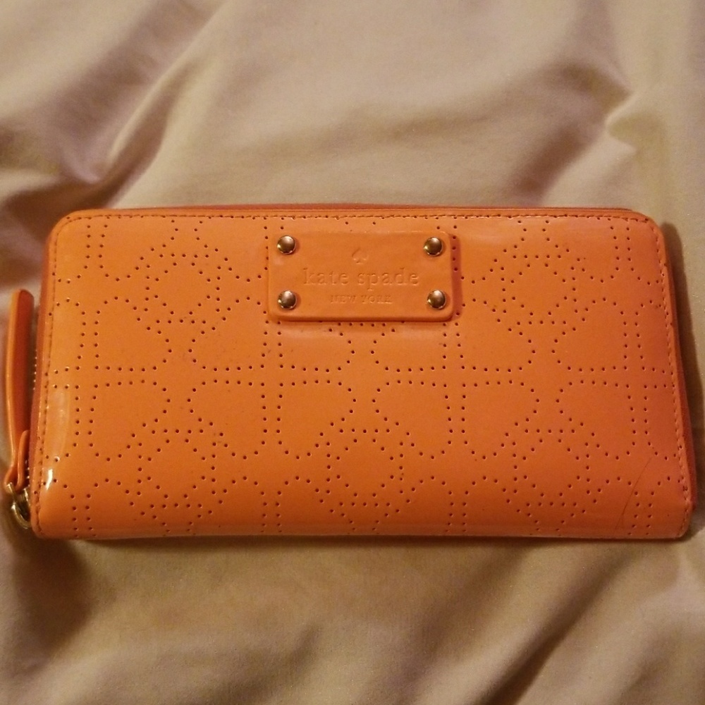 Kate Spade orange wallet