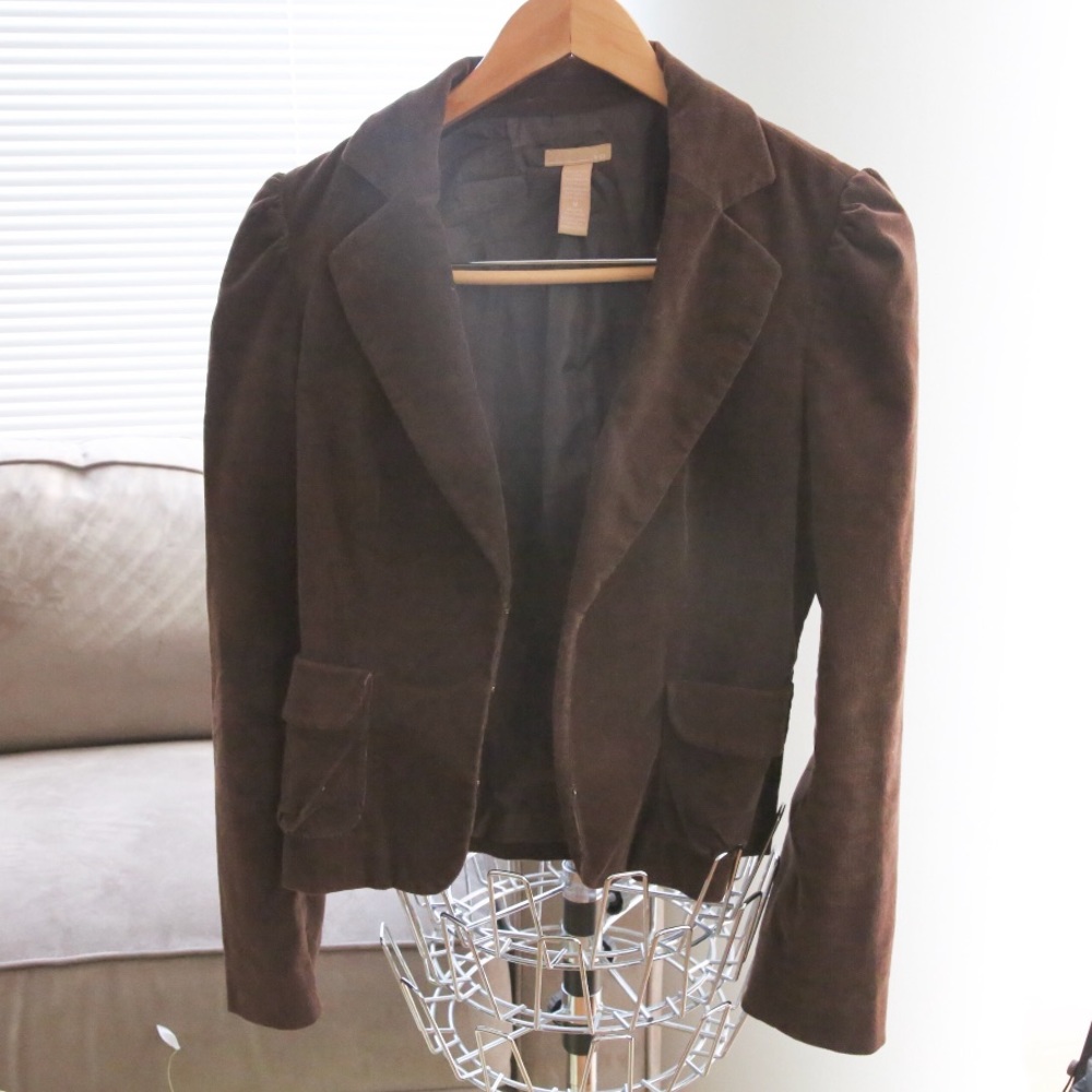 Faux Suede Power Blazer