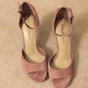 Via Spiga Suede Heels