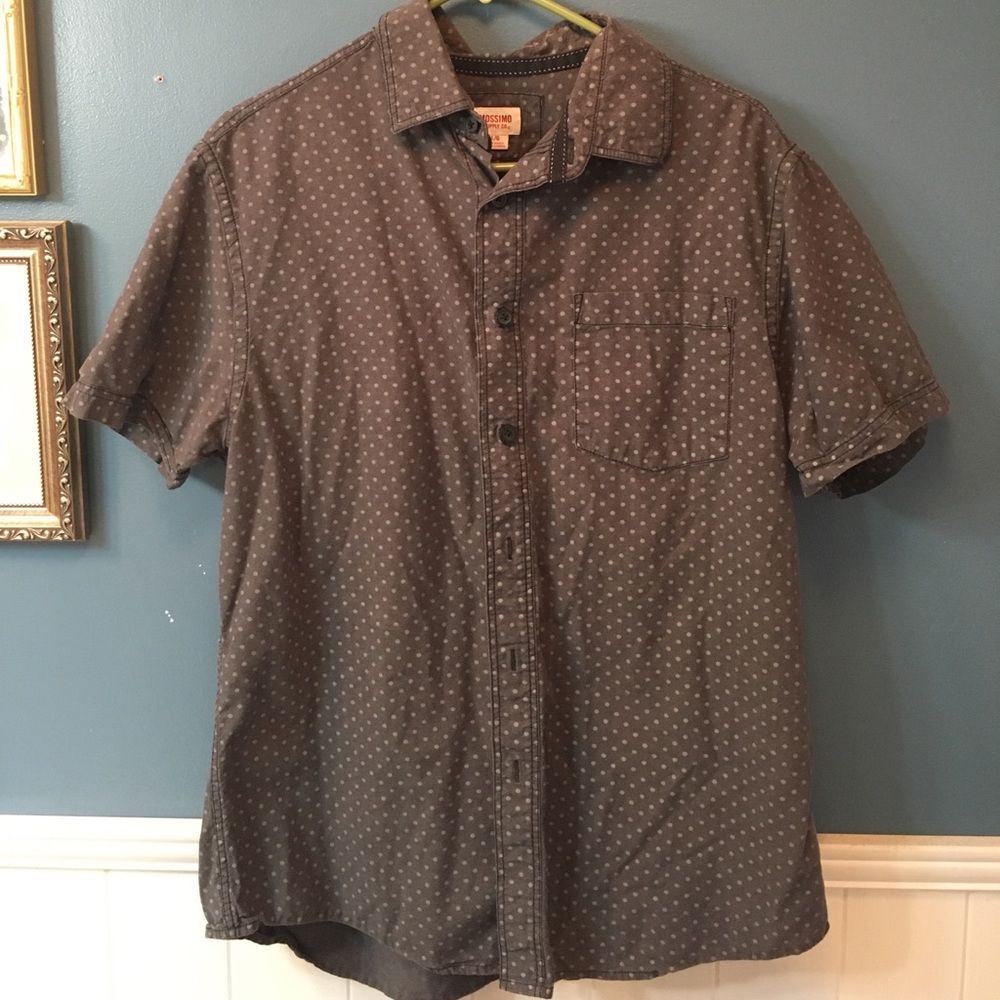 Men's short sleeve button down shirt