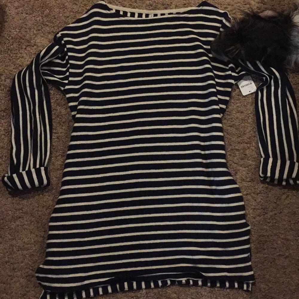 Free People BRAND NEW Striped Sweater Dress (S)