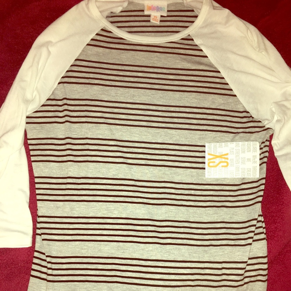 ❌SOLD❌ BNWT XS RANDY. GREY WITH BLACK STRIPES.