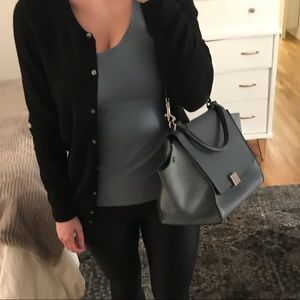 Black cashmere cardigan