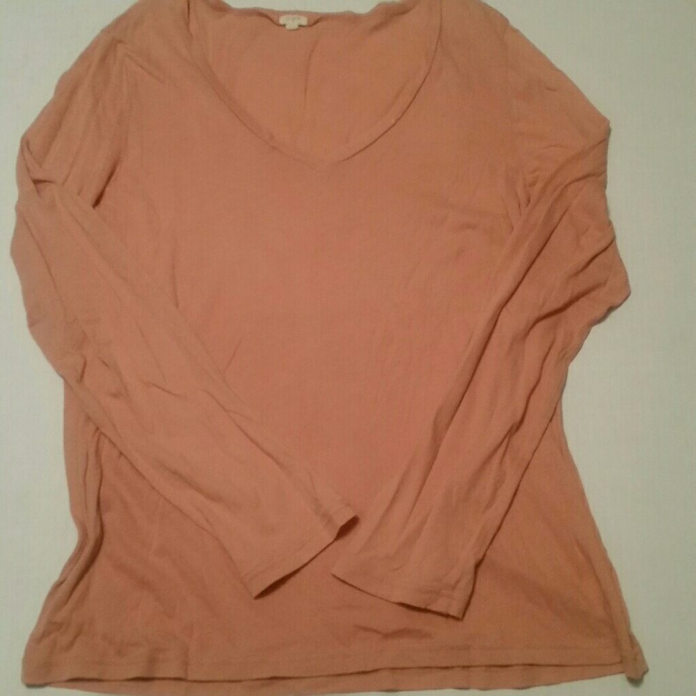J Crew Pink Long-sleeved shirt size XL