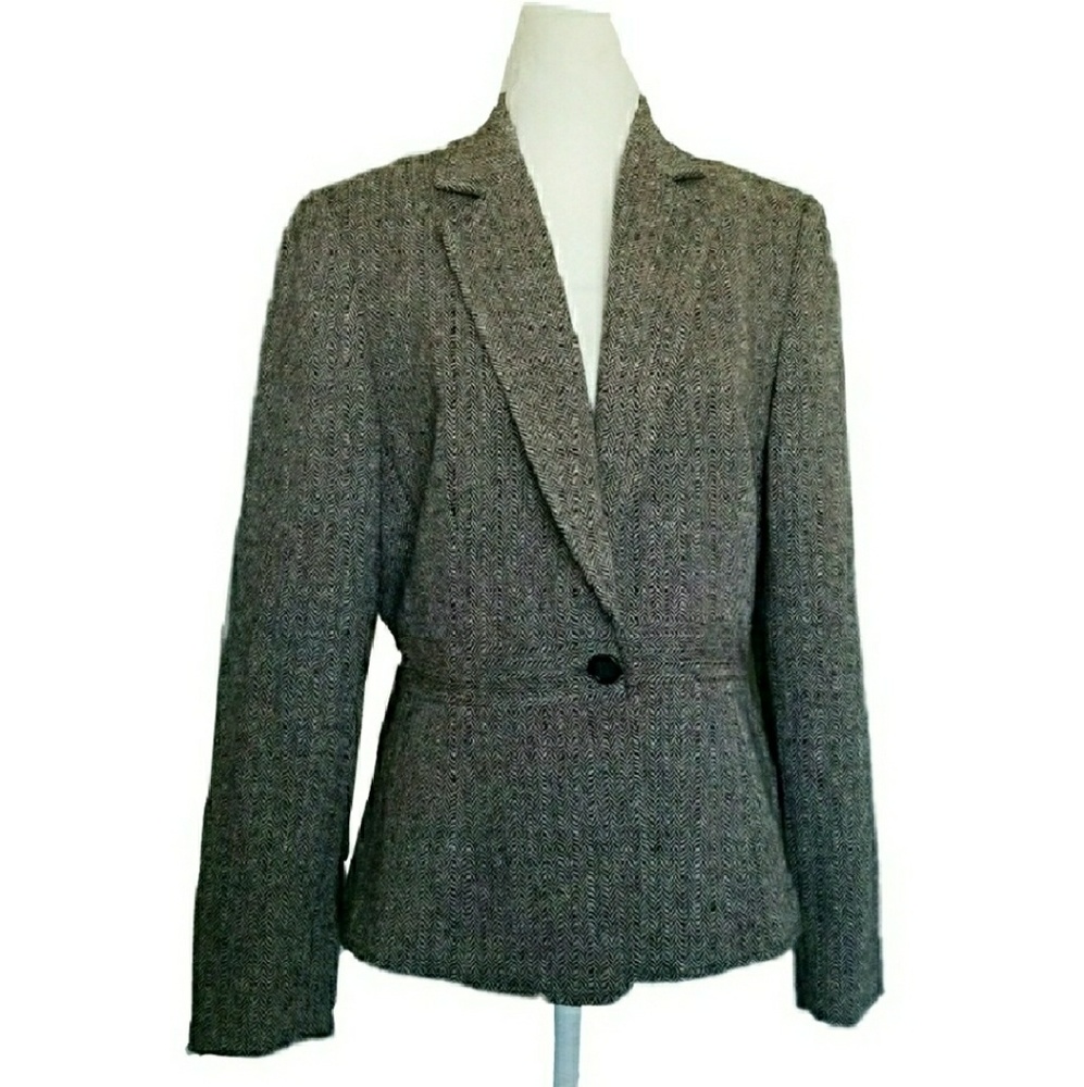 Tahari Arthur S Levine Wool/Silk Blazer