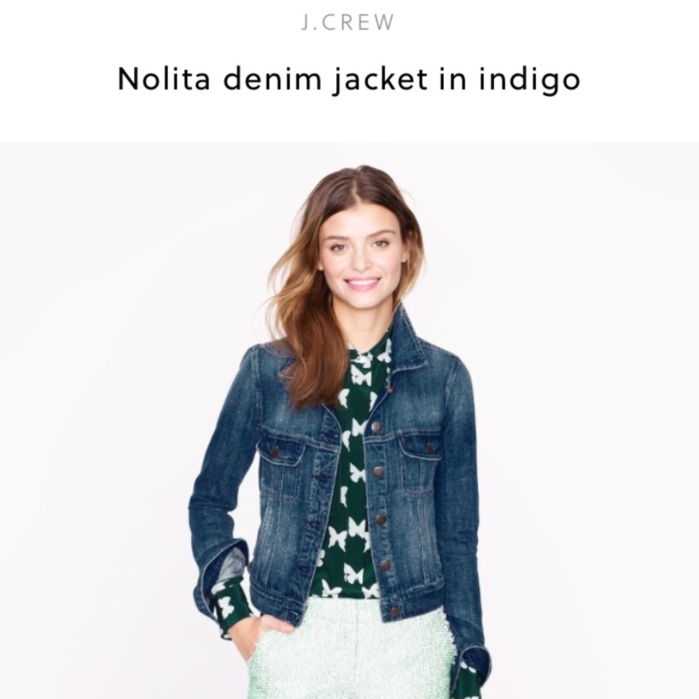 JCREW Nolita Denim Jacket in Indigo XS