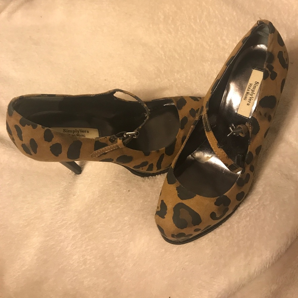 Ver Wang Leopard Print Heels